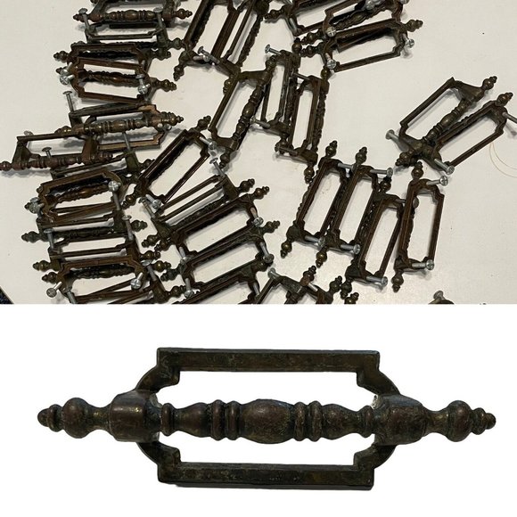 Accents 1 Vintage 6s 3 Canada Cr 1960 Brass Drawer Pull Handle Patina Mcm Restoration Poshmark